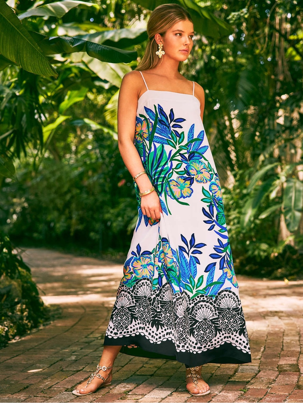 Lilly Pulitzer Rosabella Silk Maxi Slip Dress